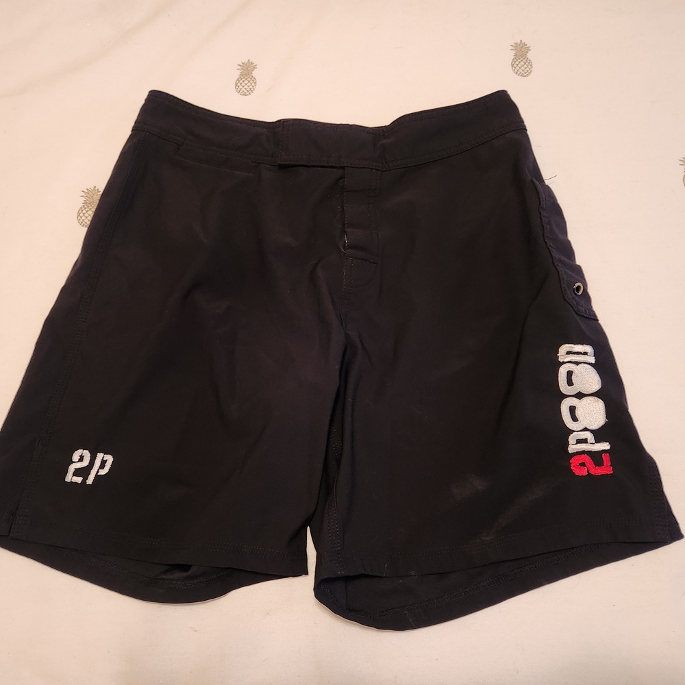 Mens 2Pood Black Athletic Shorts